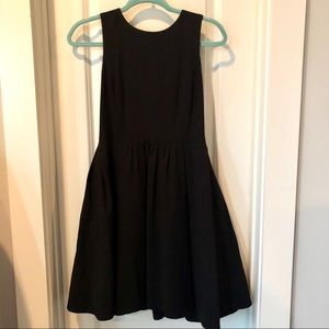Zara Fit and Flare Little Black Dress S